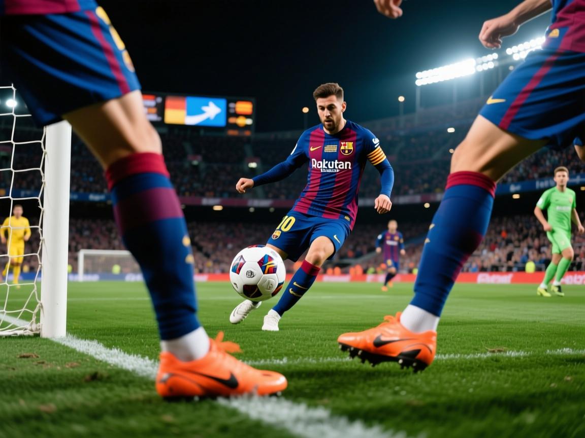 九游娱乐在线-巴萨短传渗透展现绝对控球优势，巴萨经典传控进球