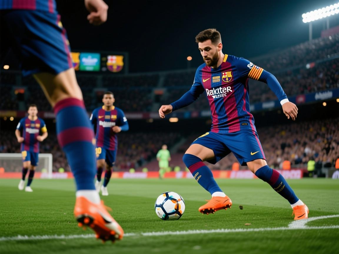 九游娱乐在线-巴萨短传渗透展现绝对控球优势，巴萨经典传控进球  第2张